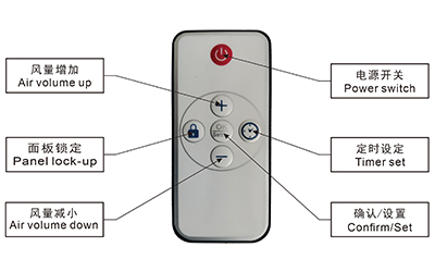 遥控款焊锡烟雾净化器按钮说明