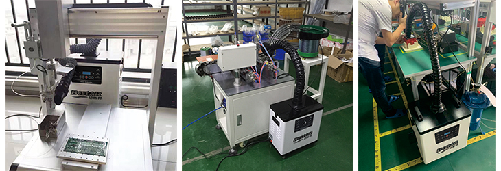 自动焊锡机烟雾净化器应用